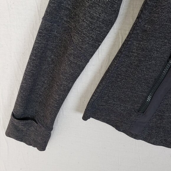 Lululemon Define Jacket Heathered Black Size 8 Luon Full Zip Yoga Gym Running - Picture 5 of 10